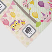 Alles- Gute zum Geburtstageulen Seidenpapier (Ausschnitt)