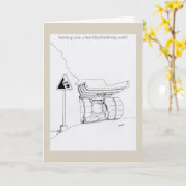 Alles Gute zum Geburtstagfernlastfahrer kardiert Karte (Gelbe Blume)