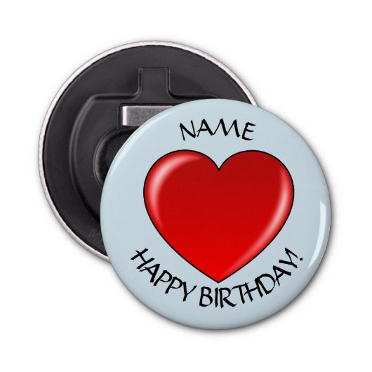 Alles- Gute zum Geburtstagflaschen-Öffner Flaschenöffner (Vorderseite)