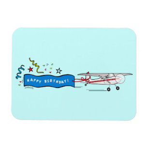 Alles- Gute zum Geburtstagflugzeug Magnet