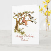 Alles- Gute zum Geburtstagfreund Karte (Gelbe Blume)