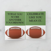 Alles- Gute zum Geburtstagfußball-Karte Karte (Innenseite)