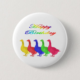 Alles- Gute zum Geburtstaggeburtstags-Gänse Button