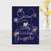 alles Gute zum Geburtstaggeheimniskumpel Karte (Gelbe Blume)