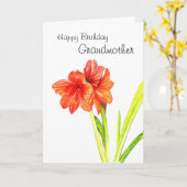 Alles- Gute zum Geburtstaggroßmutter Karte (Gelbe Blume)