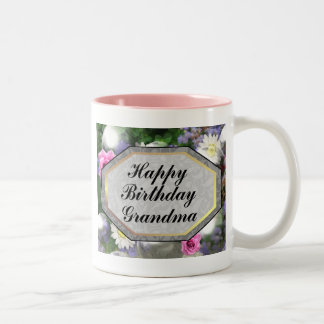 Alles- Gute zum Geburtstaggroßmutter Zweifarbige Tasse