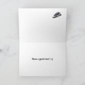 Alles Gute zum Geburtstaggrußkarte (im Grün) Karte (Innenseite)