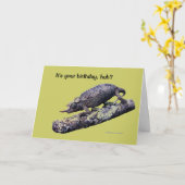 Alles Gute zum Geburtstaggrußkarte (im Grün) Karte (Gelbe Blume)