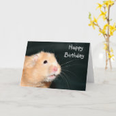 Alles Gute zum Geburtstaghamster Karte (Gelbe Blume)