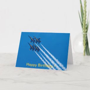 Alles Gute zum Geburtstagkarte blaue Karte