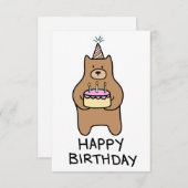 Alles Gute zum Geburtstagkarte Dankeskarte (Vorne/Hinten)