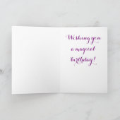 Alles Gute zum Geburtstagkarte des Einhorns Karte (Innenseite)