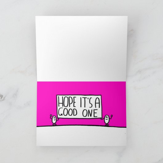 alles Gute zum Geburtstagkarte Karte (Innenseite)