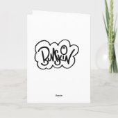 alles Gute zum Geburtstagkarte Karte (Rückseite)