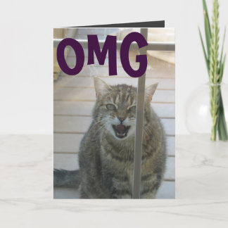 alles Gute zum Geburtstagkarte omg Katze Karte