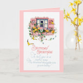 Alles- Gute zum Geburtstagkarte - Vintag Karte (Gelbe Blume)