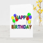 Alles- Gute zum GeburtstagkarteBallons D1 Karte (Gelbe Blume)