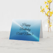 Alles- Gute zum Geburtstagkarten-blauer Karte (Gelbe Blume)