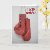 Alles- Gute zum Geburtstagkarten-Boxhandschuhe Karte (Gelbe Blume)