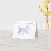 Alles Gute zum Geburtstagkatzenkarte Karte (Gelbe Blume)