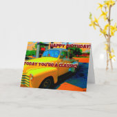 Alles- Gute zum Geburtstagklassische Karte (Gelbe Blume)