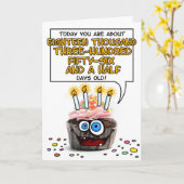 Alles- Gute zum Geburtstagkleiner kuchen - 50 Karte (Gelbe Blume)