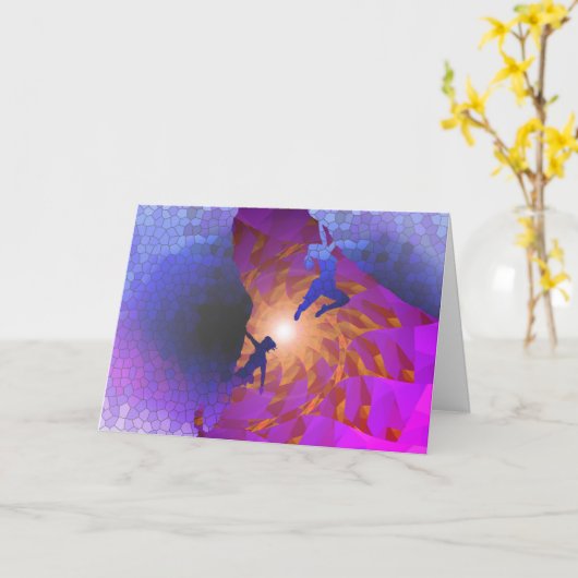 Alles- Gute zum GeburtstagKlettererkarte Karte (Gelbe Blume)