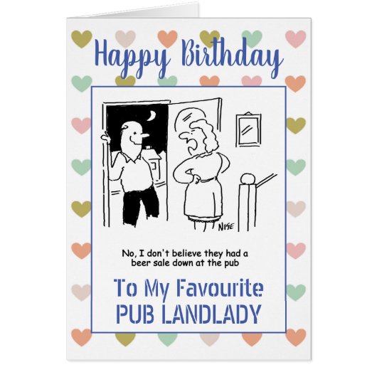 Alles- Gute zum GeburtstagKneipen-Hauswirtin (Vorne)