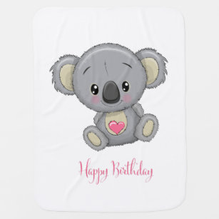 Alles- Gute zum Geburtstagkoala-Baby-Decke Babydecke