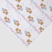 Alles- Gute zum Geburtstagkuchen-Bären Seidenpapier (Ausschnitt)