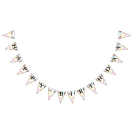 Alles- Gute zum Geburtstagkuchen-Muster Wimpelkette