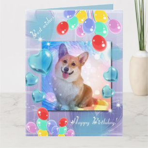 Alles Gute zum Geburtstaglächelnde Corgi-große Karte