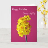 Alles- Gute zum GeburtstagLiebe meines Lebens Karte (Gelbe Blume)