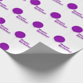 Alles- Gute zum Geburtstaglila Geschenkpapier (Ecke)