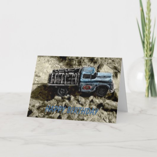 Alles- Gute zum Geburtstaglkw Karte (Vorderseite)