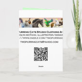 Alles- Gute zum Geburtstagluna-Motten-Karte Karte (Rückseite)