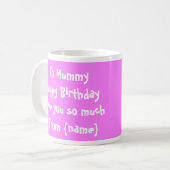 Alles- Gute zum Geburtstagmama/Mama-Foto-Tasse Kaffeetasse (Vorderseite Links)