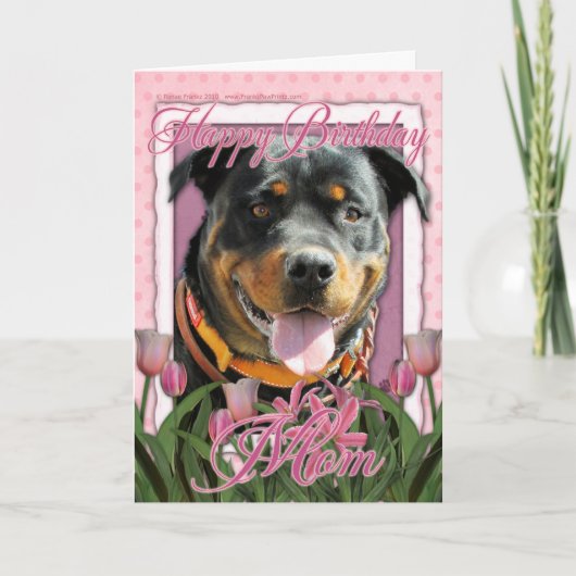 Alles- Gute zum GeburtstagMama - Rottweiler - Karte (Vorderseite)