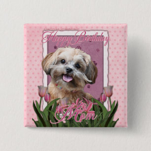 Alles- Gute zum GeburtstagMama - ShihPoo - Maggie Button