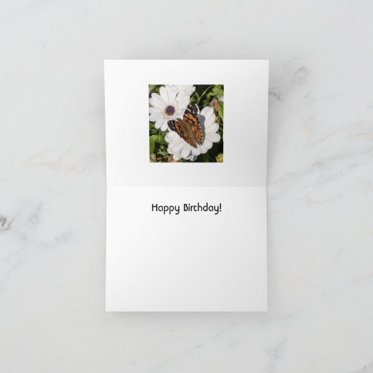 Alles- Gute zum GeburtstagMonarchfalter-Karte Karte (Innenseite)