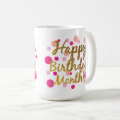 Alles- Gute zum Geburtstagmonat! Kaffee-Tasse Kaffeetasse (VorderseiteRechts)