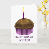 Alles- Gute zum Geburtstagmuffin Karte (Gelbe Blume)