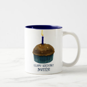 Alles- Gute zum Geburtstagmuffin Zweifarbige Tasse