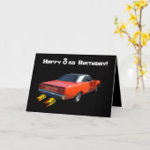 Alles- Gute zum Geburtstagmuskel-Auto-Gruß-Karte Karte (Gelbe Blume)