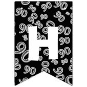 Alles- Gute zum Geburtstagmutiger Schwarzweiss-90. Wimpelkette (Zweite Fahne)