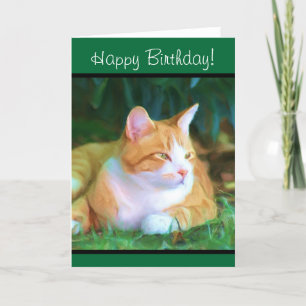 Alles Gute zum Geburtstagorange Karte