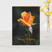 Alles- Gute zum Geburtstagorange Rosen-Karte Karte (Gelbe Blume)