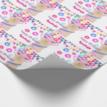 Alles- Gute zum GeburtstagPackpapier der Lamadiva