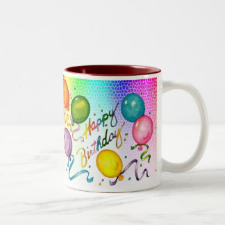 Alles- Gute zum GeburtstagParty-Tasse Zweifarbige Tasse