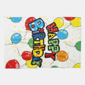 alles- Gute zum GeburtstagPartyballone Küchentuch (Horizontal)